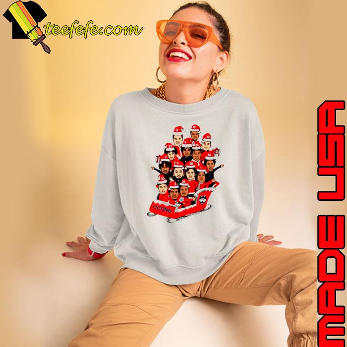 Connecticut Huskies cartoon merry Christmas shirt