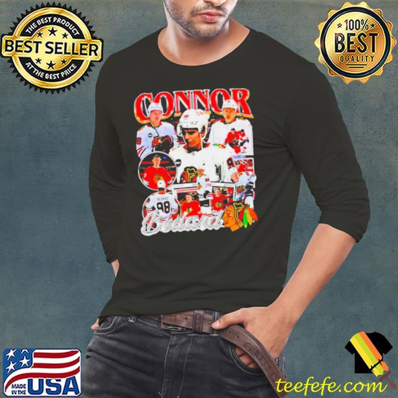 Connor Bedard Chicago Blackhawks NHL s Long Sleeve Tee Connor Bedard Chicago Blackhawks NHL s Long Sleeve Tee
