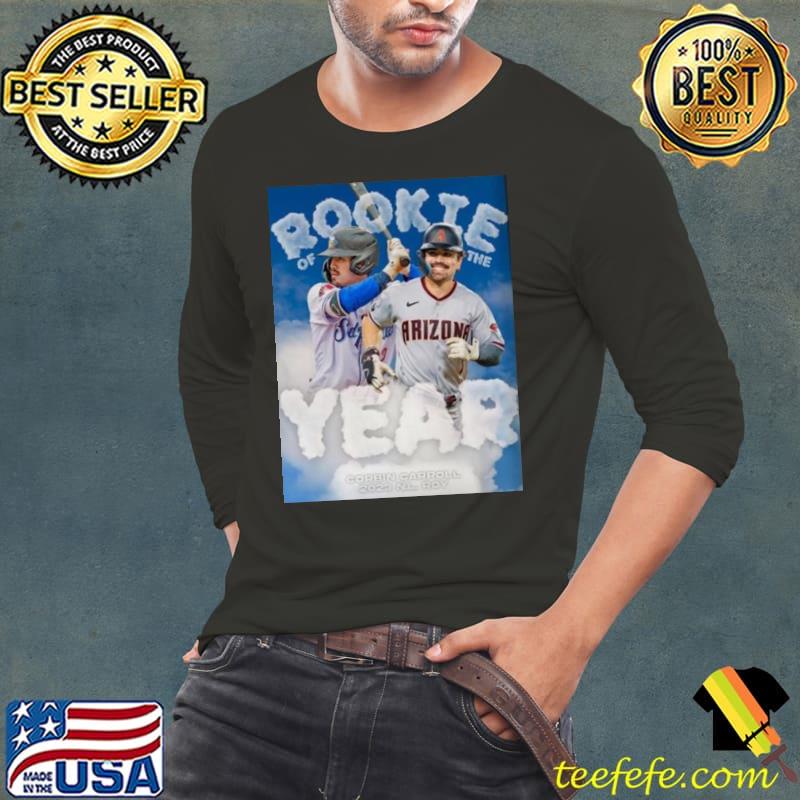 Corbin Carroll Is The 2023 National League Rookie Of The Year Poster Shirt Long Sleeve Tee Corbin Carroll Is The 2023 National League Rookie Of The Year Poster Shirt Long Sleeve Tee