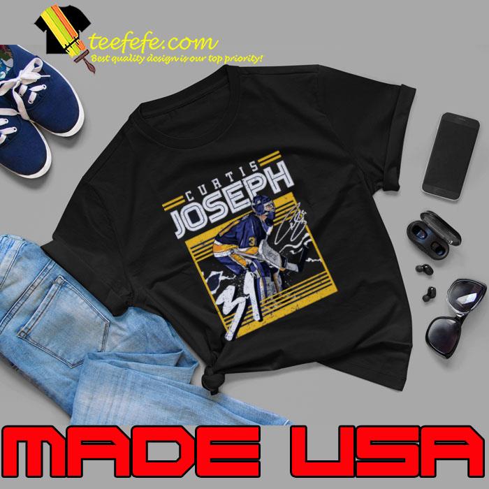 Curtis Joseph St. Louis Frame Signature Canadian Ice Hockey T-Shirt Unisex Curtis Joseph St. Louis Frame Signature Canadian Ice Hockey T-Shirt Unisex
