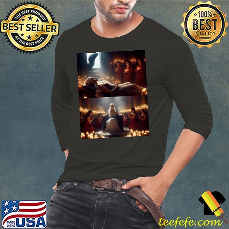 Daenerys Targaryen’s resurrection in a secret chamber in Valyria by the Red Priestesses s Long Sleeve Tee Daenerys Targaryen’s resurrection in a secret chamber in Valyria by the Red Priestesses s Long Sleeve Tee