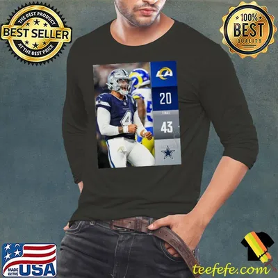 Dallas Cowboys Wins 43 20 Los Angeles Rams 2023 NFL Gameday Final Score Shirt