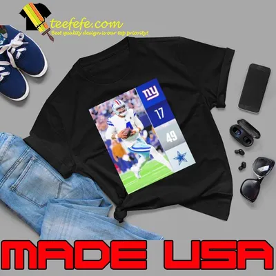 Dallas Cowboys Wins 49 17 New York Giants NFL 2023 Game Final Score Shirt