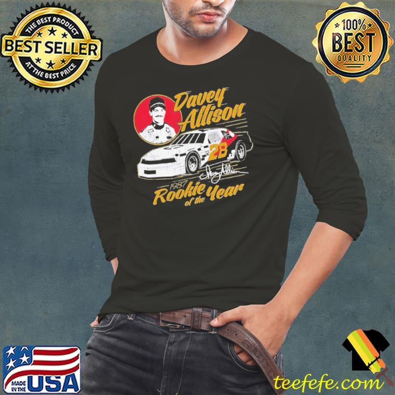 Davey allison 1987 rookie of the year signature nascar shirt