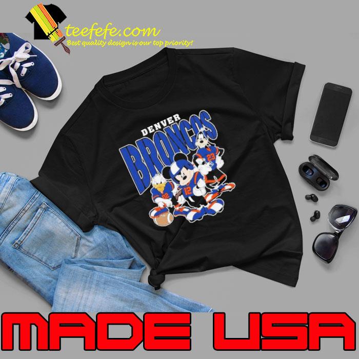Denver Broncos Football Mickey Donald Duck And Goofy Football Team Vintage Shirt Unisex Denver Broncos Football Mickey Donald Duck And Goofy Football Team Vintage Shirt Unisex
