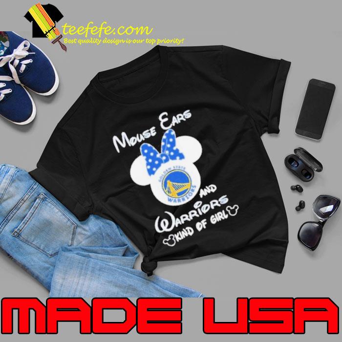 Disney Mickey Mouse Ears and Golden State Warriors Kind Of Girl Shirt