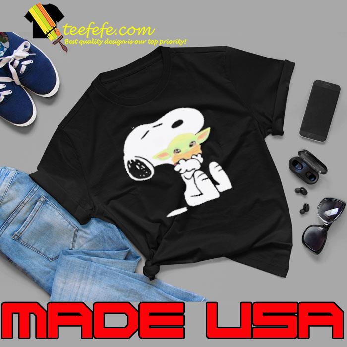 Disney Snoopy Hug Baby Yoda Shirt Unisex Disney Snoopy Hug Baby Yoda Shirt Unisex