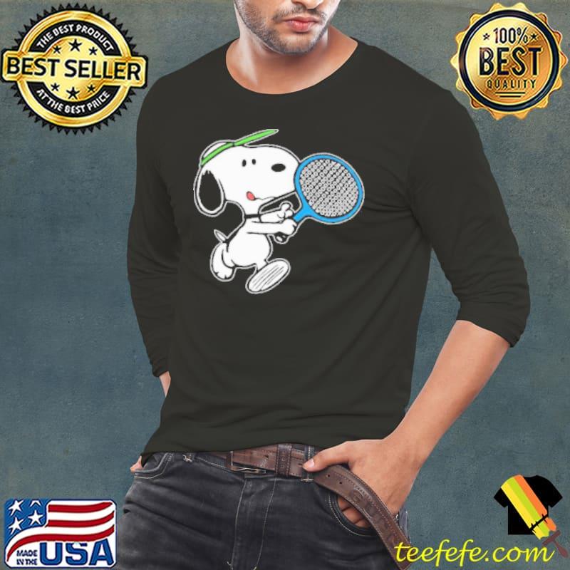 Disney Snoopy Playing Badminton Shirt Long Sleeve Tee Disney Snoopy Playing Badminton Shirt Long Sleeve Tee