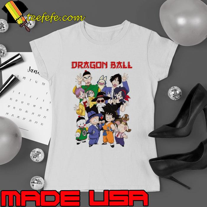 Dragon Ball Goku Tien Krillin Bulma Retro Manga Shirt Ladies tee Dragon Ball Goku Tien Krillin Bulma Retro Manga Shirt Ladies tee