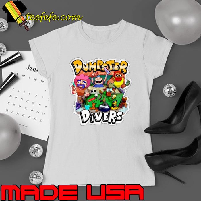 Dumpster Divers cartoon s Ladies tee Dumpster Divers cartoon s Ladies tee