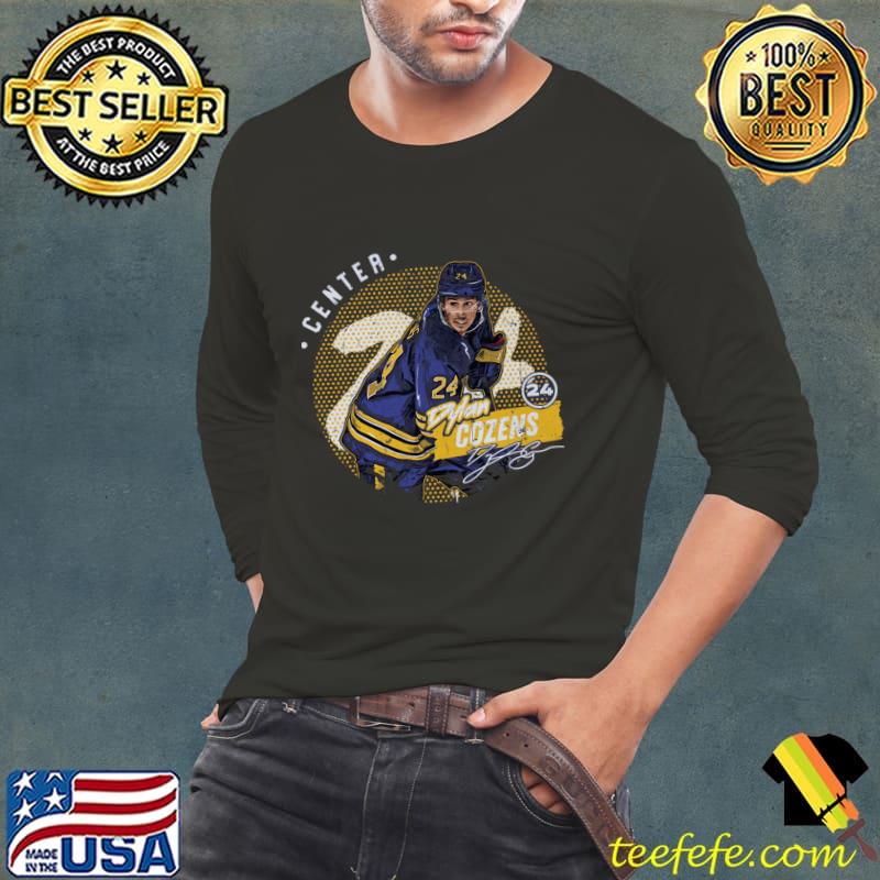 Dylan Cozens Signature Canadian professional ice hockey centre Buffalo Dots T-Shirt