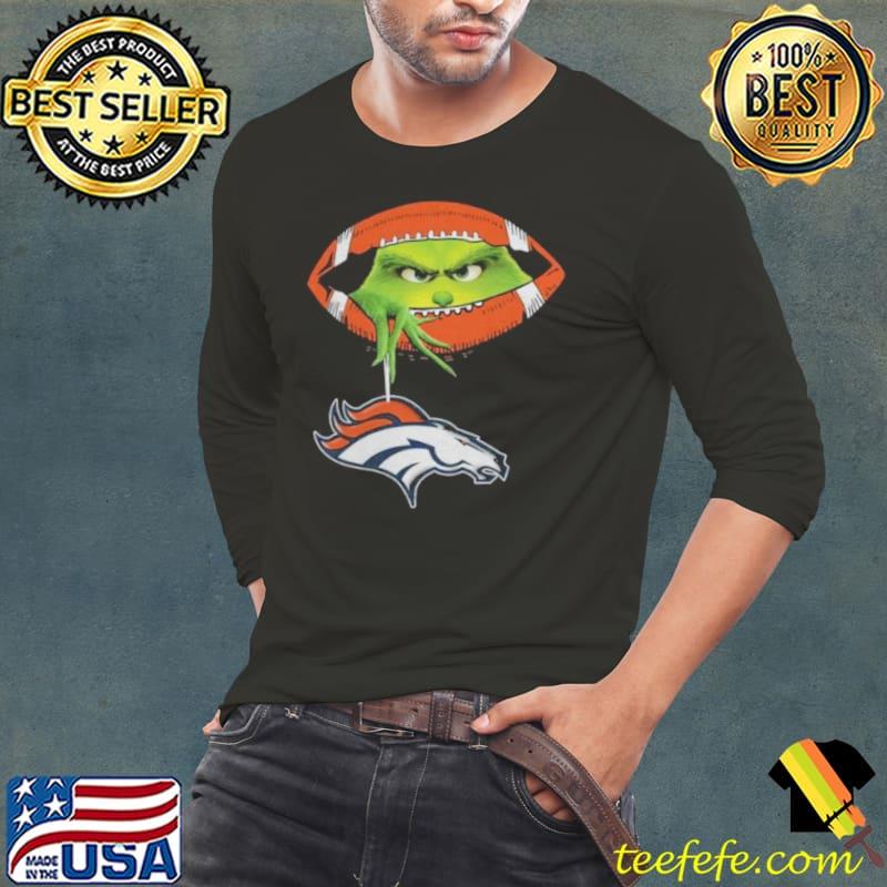 Ew People The Grinch Hold Denver Broncos Logo Shirt Long Sleeve Tee Ew People The Grinch Hold Denver Broncos Logo Shirt Long Sleeve Tee