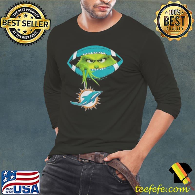 Ew People The Grinch Hold Miami Dolphins Logo Shirt Long Sleeve Tee Ew People The Grinch Hold Miami Dolphins Logo Shirt Long Sleeve Tee