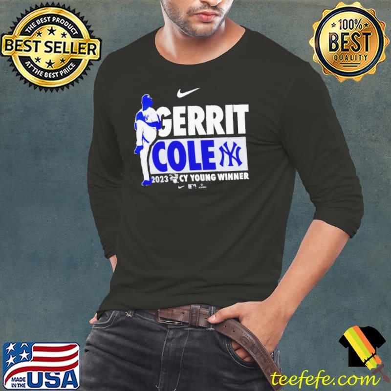Gerrit Cole 2023 AL Cy Young Award winner s Long Sleeve Tee Gerrit Cole 2023 AL Cy Young Award winner s Long Sleeve Tee