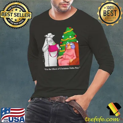 Ghost Of Christmas Debts Past Cartoon shirt