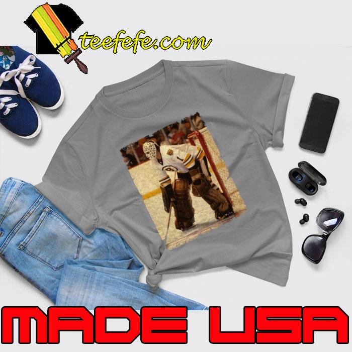 Gilles Gilbert Canadian professional goaltender in ice hockey 1973 in Boston Bruins T-Shirt Unisex Gilles Gilbert Canadian professional goaltender in ice hockey 1973 in Boston Bruins T-Shirt Unisex
