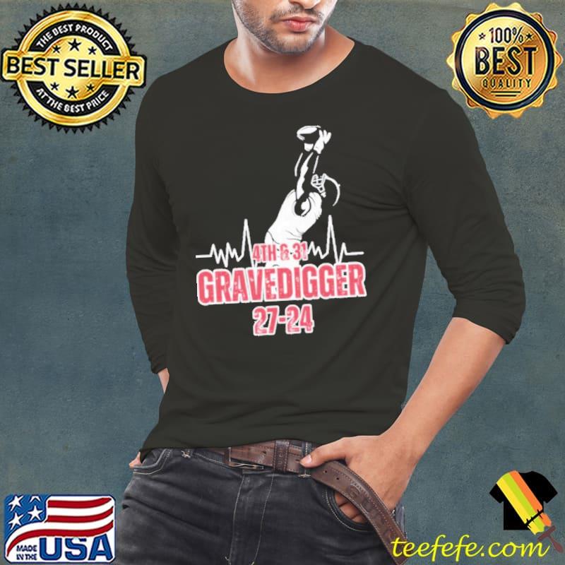 Gravedigger Iron Bowl 4th And 31 s Long Sleeve Tee Gravedigger Iron Bowl 4th And 31 s Long Sleeve Tee