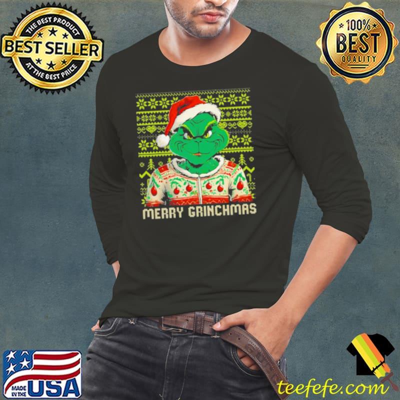 Grinch Christmas Pattern Christmas s Long Sleeve Tee Grinch Christmas Pattern Christmas s Long Sleeve Tee