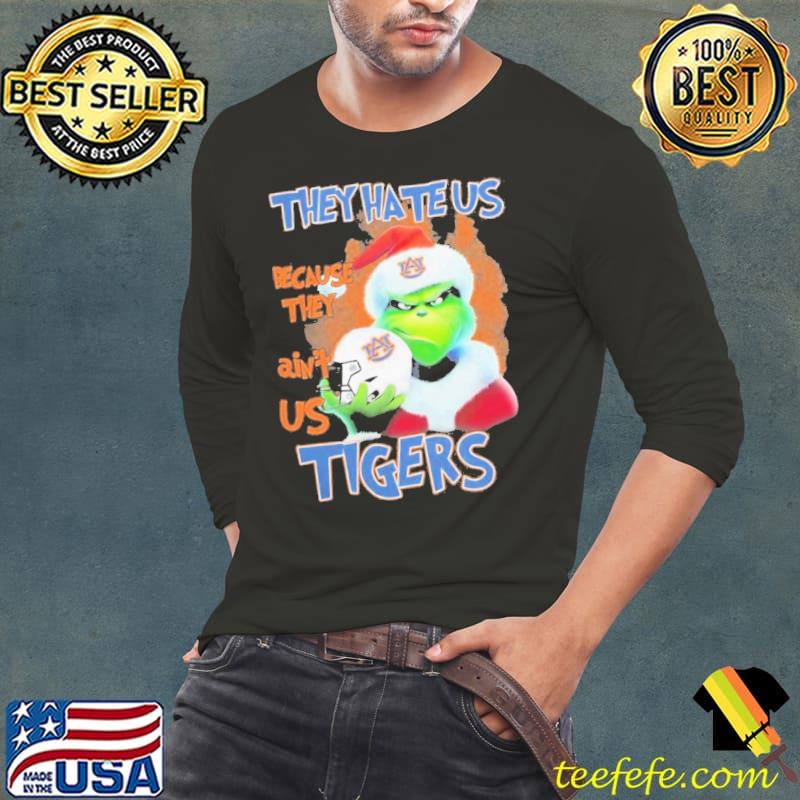 Grinch Hat Santa They Hate Us Because Ain’t Us Auburn Tigers Helmet Christmas Shirt Long Sleeve Tee Grinch Hat Santa They Hate Us Because Ain’t Us Auburn Tigers Helmet Christmas Shirt Long Sleeve Tee