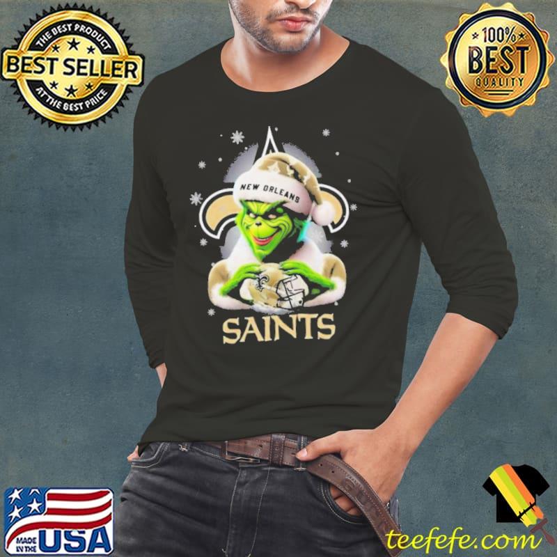 Grinch Perfect Gift For Fans Christmas New Orleans Saints s Long Sleeve Tee Grinch Perfect Gift For Fans Christmas New Orleans Saints s Long Sleeve Tee