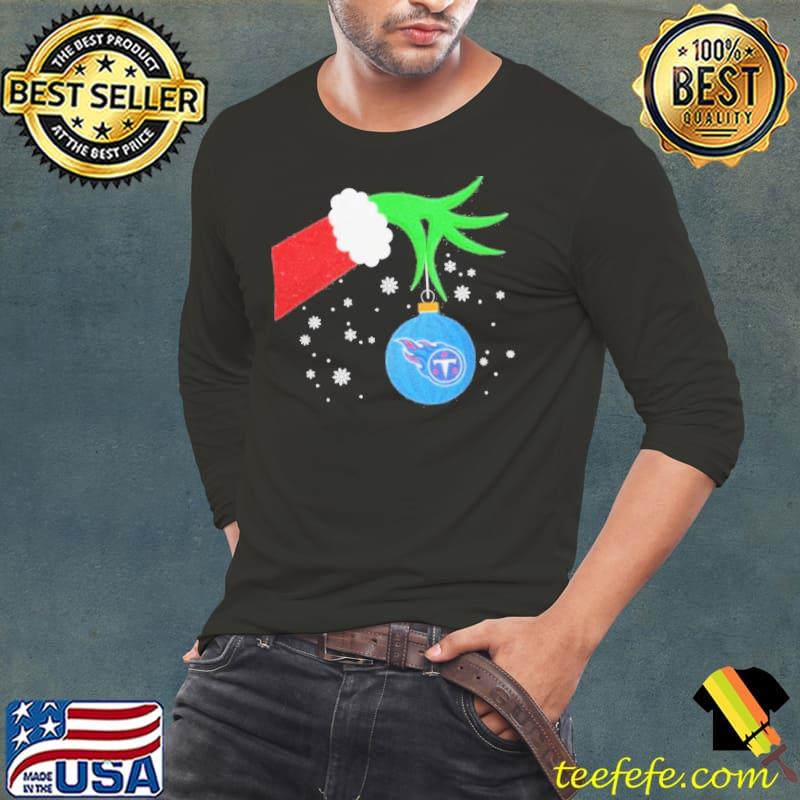 Grinch Santa Hug Ball Ornament Tennessee Titans 2023 Glossy Merry Christmas Shirt Long Sleeve Tee Grinch Santa Hug Ball Ornament Tennessee Titans 2023 Glossy Merry Christmas Shirt Long Sleeve Tee