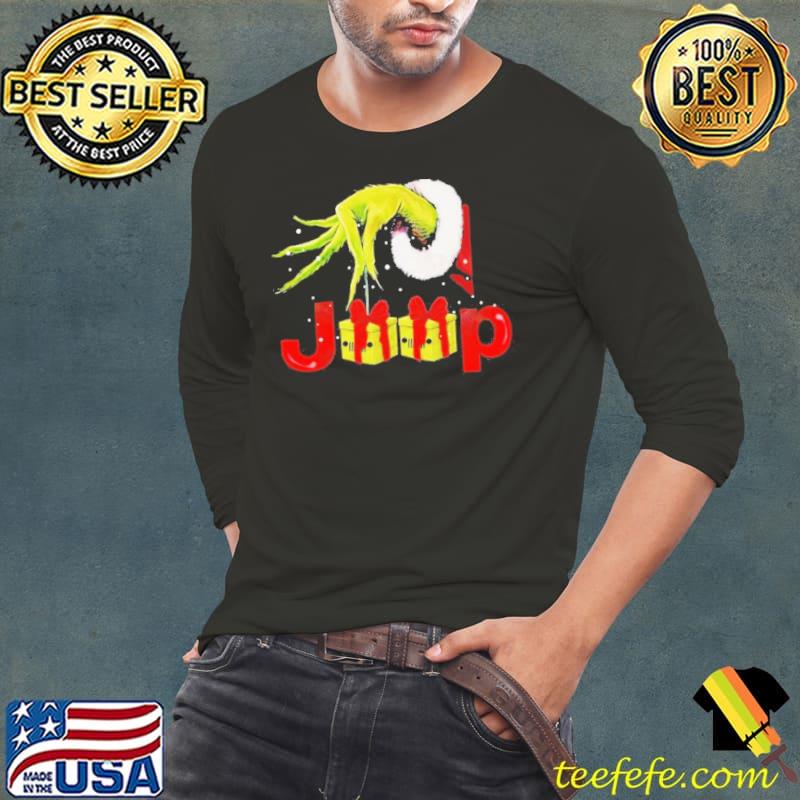 Grinch Santa Hug Gift Box Jeep Merry Christmas Shirt Long Sleeve Tee Grinch Santa Hug Gift Box Jeep Merry Christmas Shirt Long Sleeve Tee