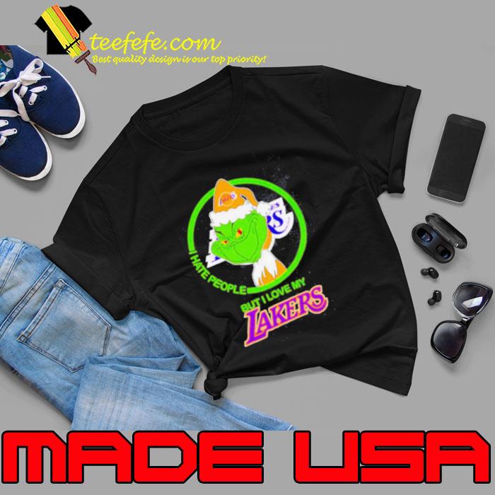 Grinch Santa I hate people but I love my Los Angeles Lakers shirt Grinch Santa I hate people but I love my Los Angeles Lakers shirt