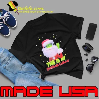 Grinch Santa This Is My Christmas Costume Shirt