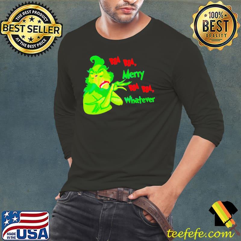 Grinchmas funny Merry whatever retro shirt