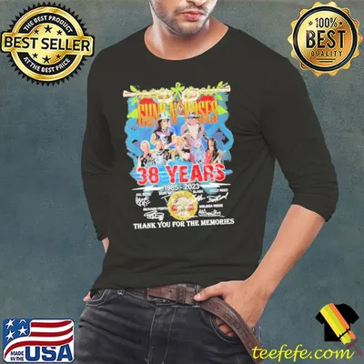 Gun N’ Roses 38 Years Thank You For The Memories Shirt