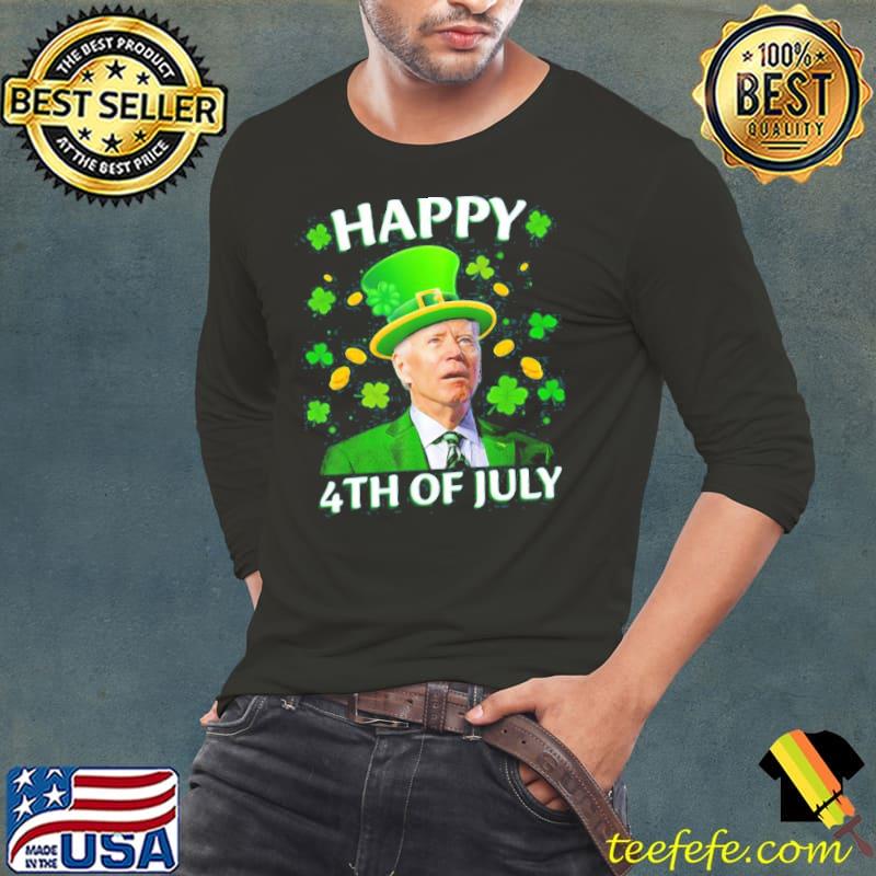 Happy 4th Of July Funny Joe Biden Shirt Long Sleeve Tee Happy 4th Of July Funny Joe Biden Shirt Long Sleeve Tee
