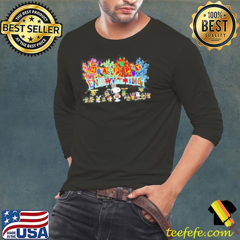 Happy everything snoopy and woodstock autumn tree s Long Sleeve Tee Happy everything snoopy and woodstock autumn tree s Long Sleeve Tee