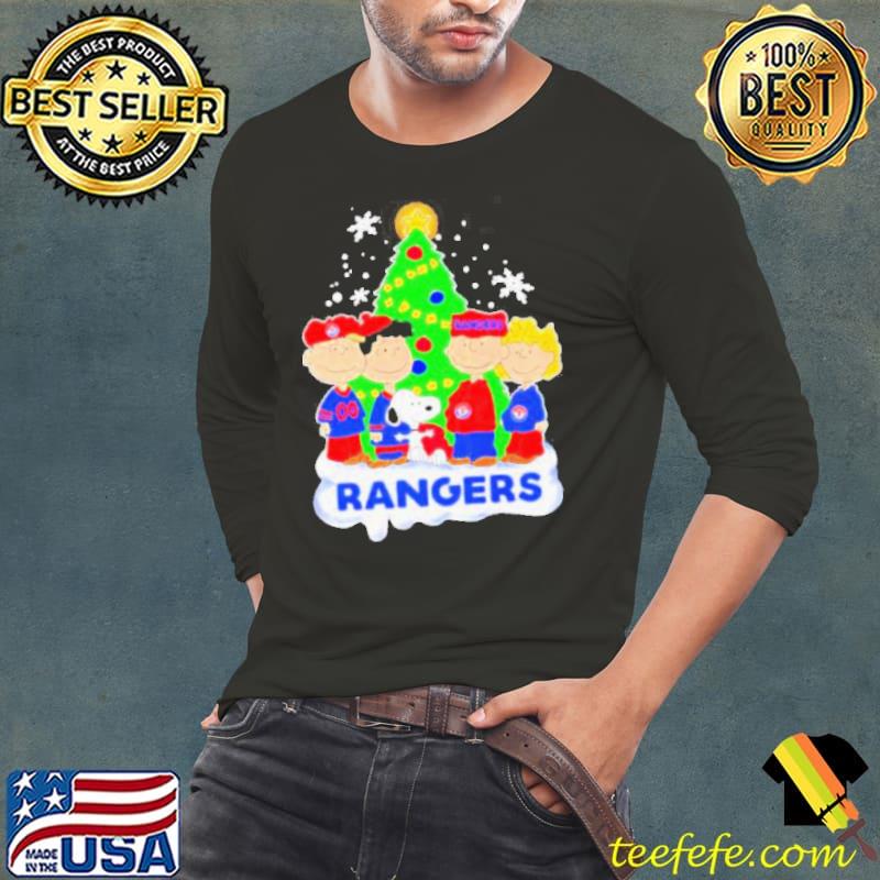 Happy Merry Christmas Peanuts Christmas tree Texas Rangers football logo gift funny s Long Sleeve Tee Happy Merry Christmas Peanuts Christmas tree Texas Rangers football logo gift funny s Long Sleeve Tee