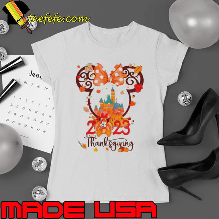 Happy thanksgiving mickey pumpkins 2023 s Ladies tee Happy thanksgiving mickey pumpkins 2023 s Ladies tee