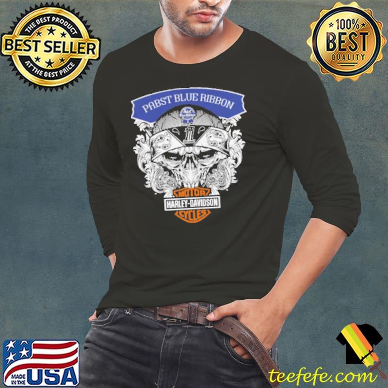 Harley Davidson Pabst Blue Ribbon Shirt Long Sleeve Tee Harley Davidson Pabst Blue Ribbon Shirt Long Sleeve Tee