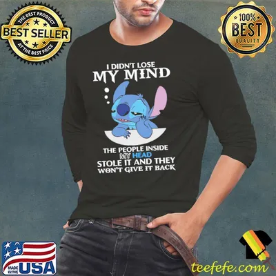 I didn't lose my mind the people inside my head stole Stitch shirt