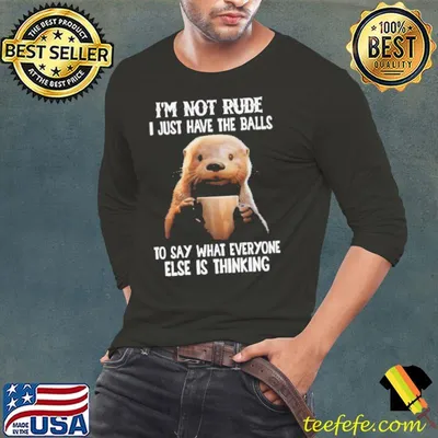 I'm Not Rude I Just Have The Balls Say What Everyone Else Thinking Otter shirt