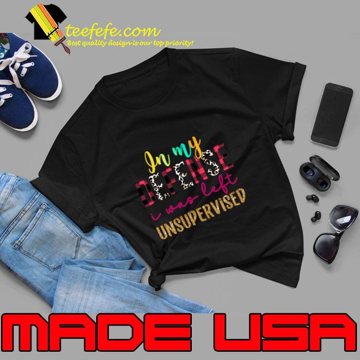 In My Defense I Was Left Unsupervised Leopard Retro T-Shirt In My Defense I Was Left Unsupervised Leopard Retro T-Shirt