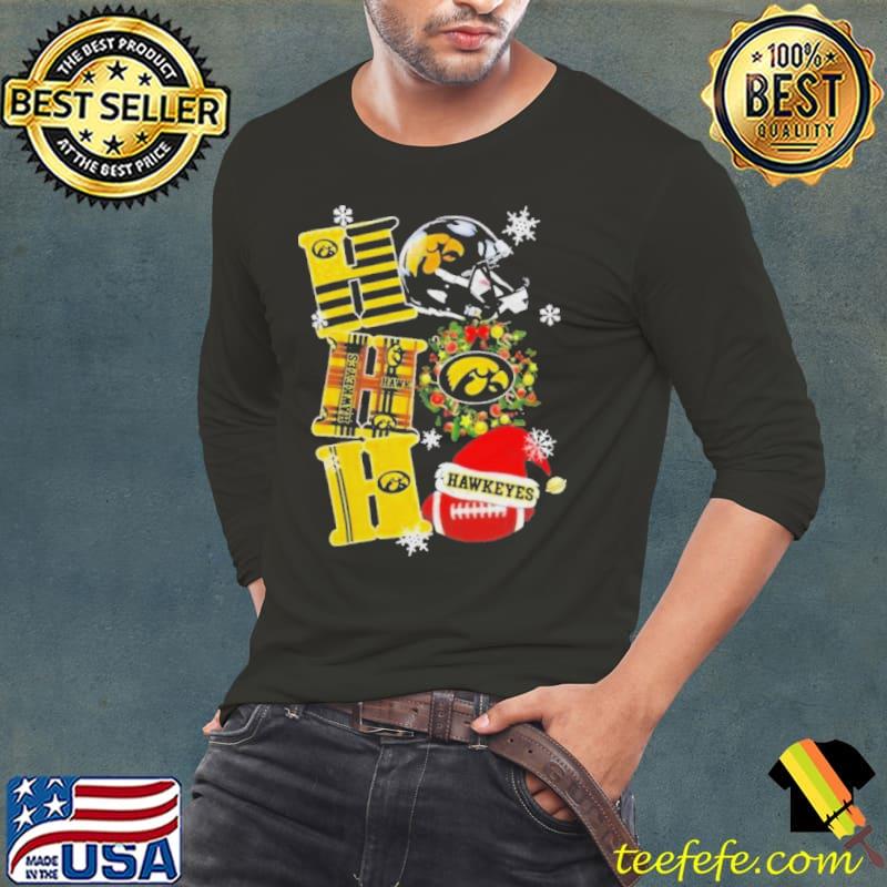 Iowa Hawkeyes Ncaa Ho Ho Ho Christmas Shirt Long Sleeve Tee Iowa Hawkeyes Ncaa Ho Ho Ho Christmas Shirt Long Sleeve Tee