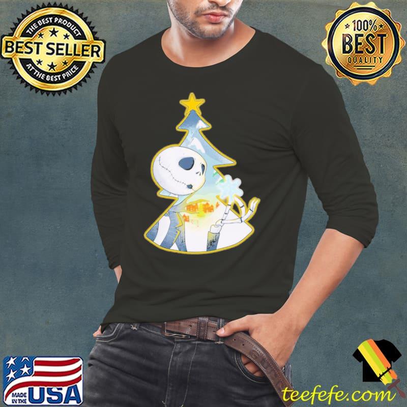 Jack Skellington Pine Tree Christmas Shirt