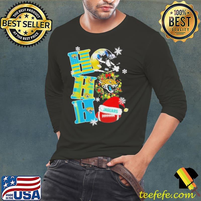 Jacksonville Jaguars Nfl Ho Ho Ho Christmas Shirt Long Sleeve Tee Jacksonville Jaguars Nfl Ho Ho Ho Christmas Shirt Long Sleeve Tee