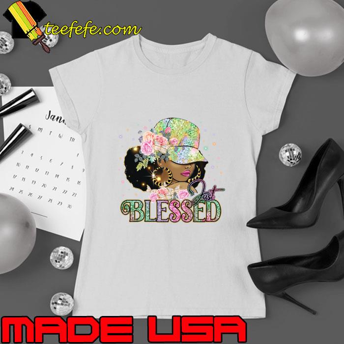 Just blessed black cat flower T-Shirt Ladies tee Just blessed black cat flower T-Shirt Ladies tee