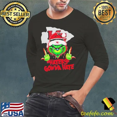 Kansas City Chiefs Grinch Middle Finger Haters Gonna Hate Logo shirt