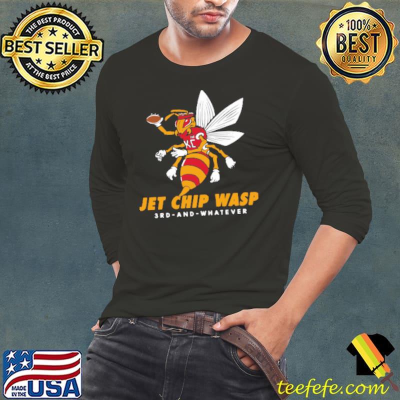 Kansas City Chiefs Jet Chip Wasp 3Rd And Whatever Shirt Long Sleeve Tee Kansas City Chiefs Jet Chip Wasp 3Rd And Whatever Shirt Long Sleeve Tee
