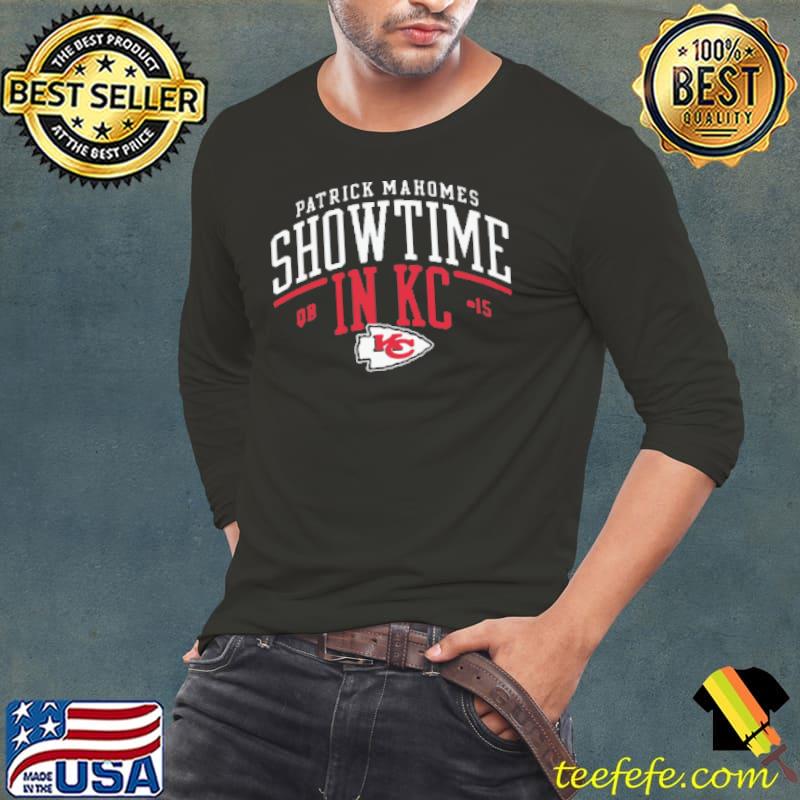 Kansas City Chiefs Patrick Mahomes Showtime In KC Shirt Long Sleeve Tee Kansas City Chiefs Patrick Mahomes Showtime In KC Shirt Long Sleeve Tee