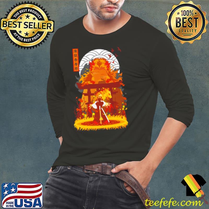 Kyojuro Rengoku Minimalist Print s Long Sleeve Tee Kyojuro Rengoku Minimalist Print s Long Sleeve Tee