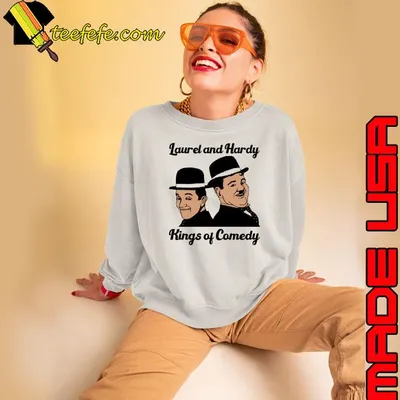 Laurel and hardy kings of comedy three stooges shirt