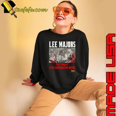 Lee Majobs Scrooged The Night The Reindeer Died shirt