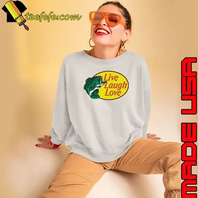 Live laugh love parody logo shirt