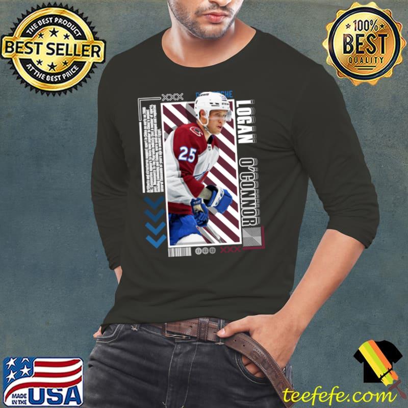 Logan O'Connor Canadian-American professional ice hockey forward Avalanche T-Shirt Long Sleeve Tee Logan O'Connor Canadian-American professional ice hockey forward Avalanche T-Shirt Long Sleeve Tee